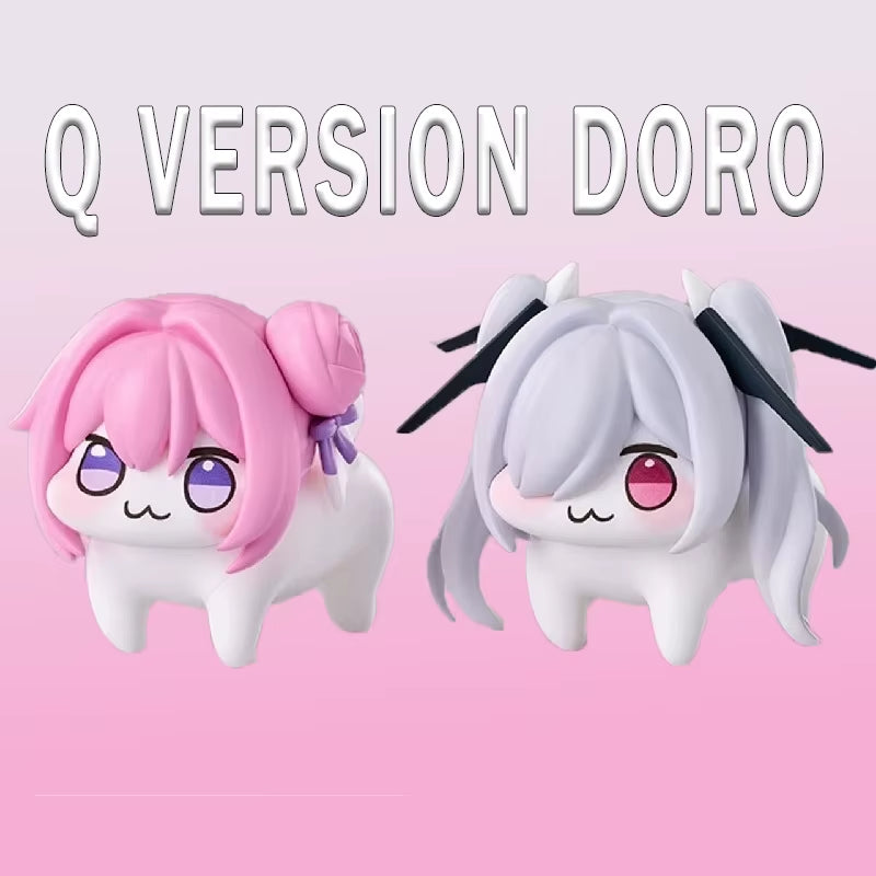 Q Version Nikke Doro Pvc Anime Game Character Figurines Desktop Ornaments Fashionable Cute Pink Dog Girl Birthday Toy Model Gift