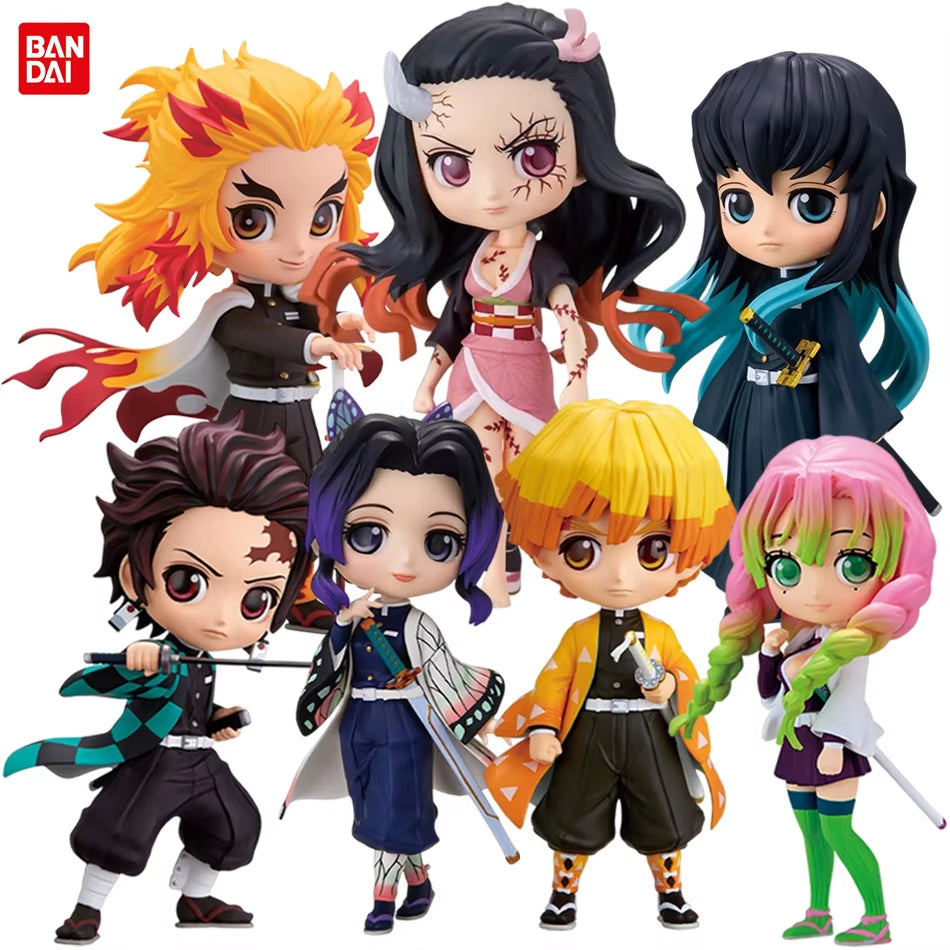 15Cm Anime Demon Slayer Kimetsu No Yaiba Figure Kamado Tanjirou Action Figure Agatsuma Zenitsu Nezuko Warrior PVC Model Toys