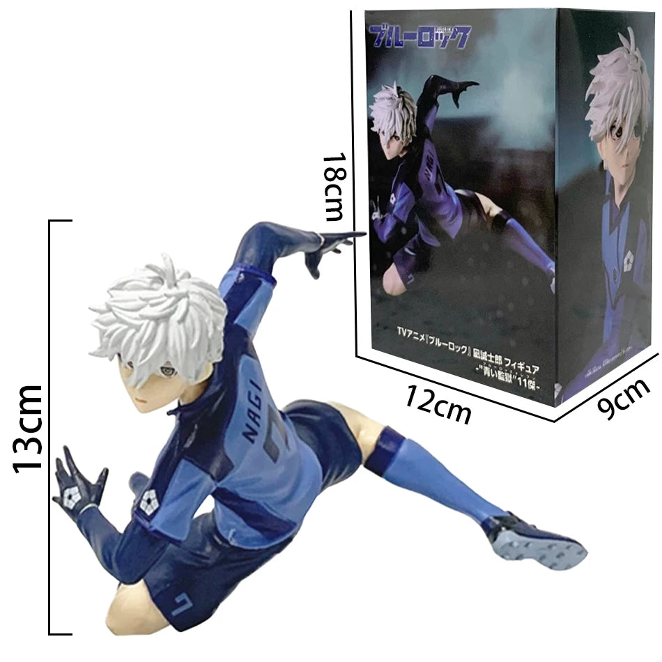 10Cm Q Version Blue Lock Anime Figure Sagi Yoichi Chigiri Hyoma Nagi Seishiro Figures Collection Model Figurine Doll Toy