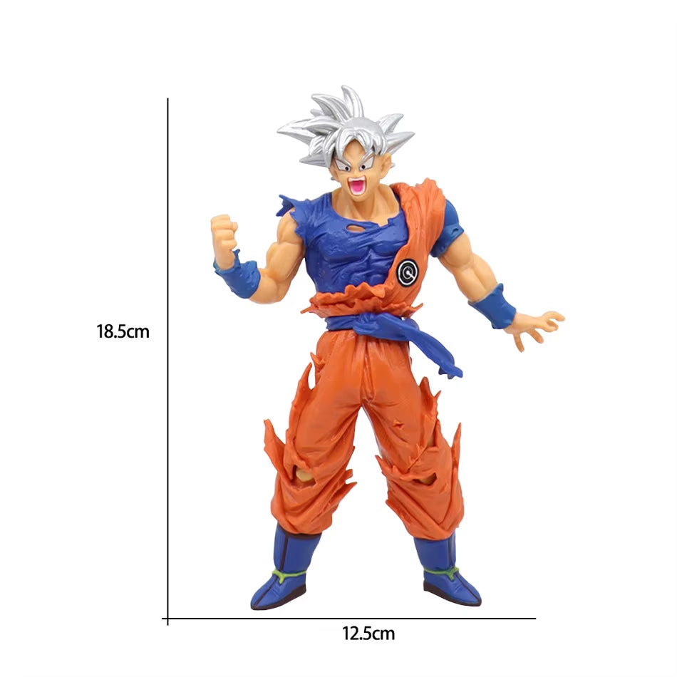 17-18CM Anime Dragon Ball Z Super Saiyan Son Goku Broly Vegeta Anime Action Figure Model Gifts Collectible Figurines for Kids
