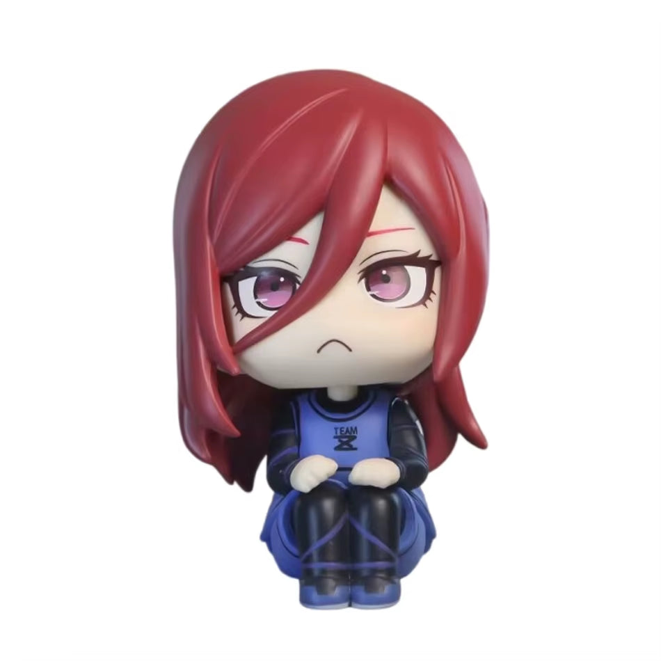 10Cm Q Version Blue Lock Anime Figure Sagi Yoichi Chigiri Hyoma Nagi Seishiro Figures Collection Model Figurine Doll Toy